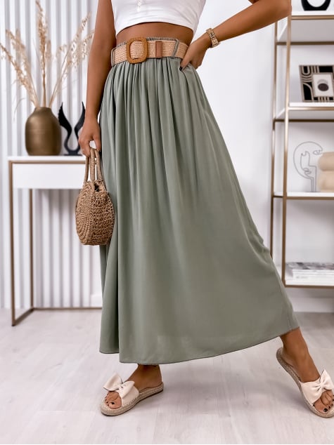 SPÓDNICA BELLEVUE KHAKI