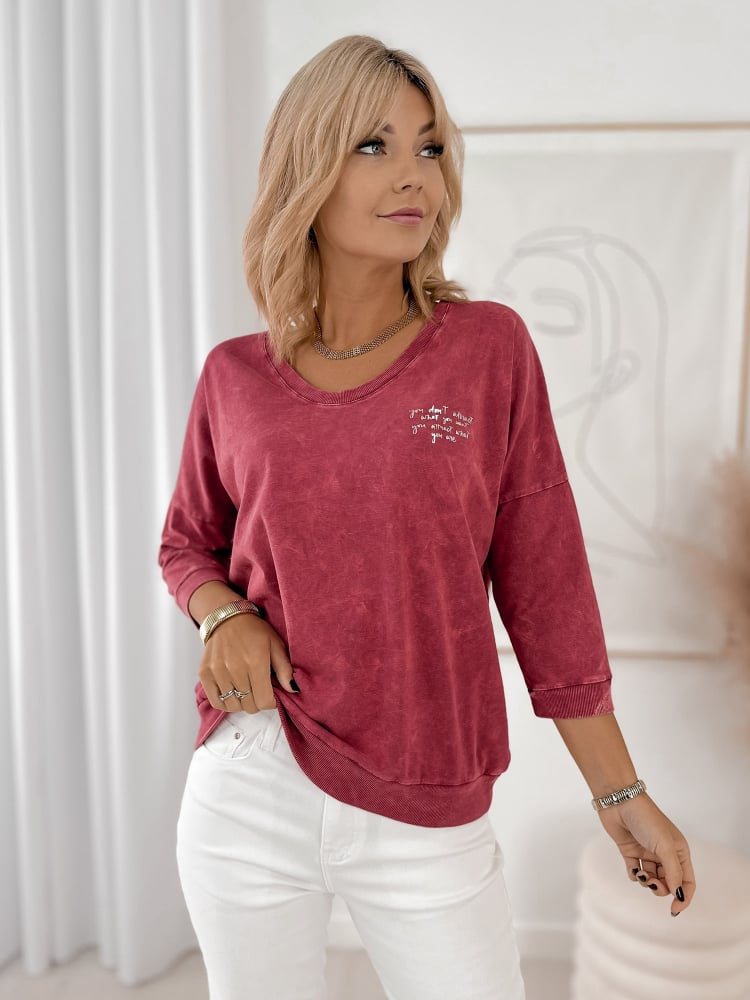 BLUZKA ZERLINA MALINOWA BLUZKA ZERLINA MALINOWA