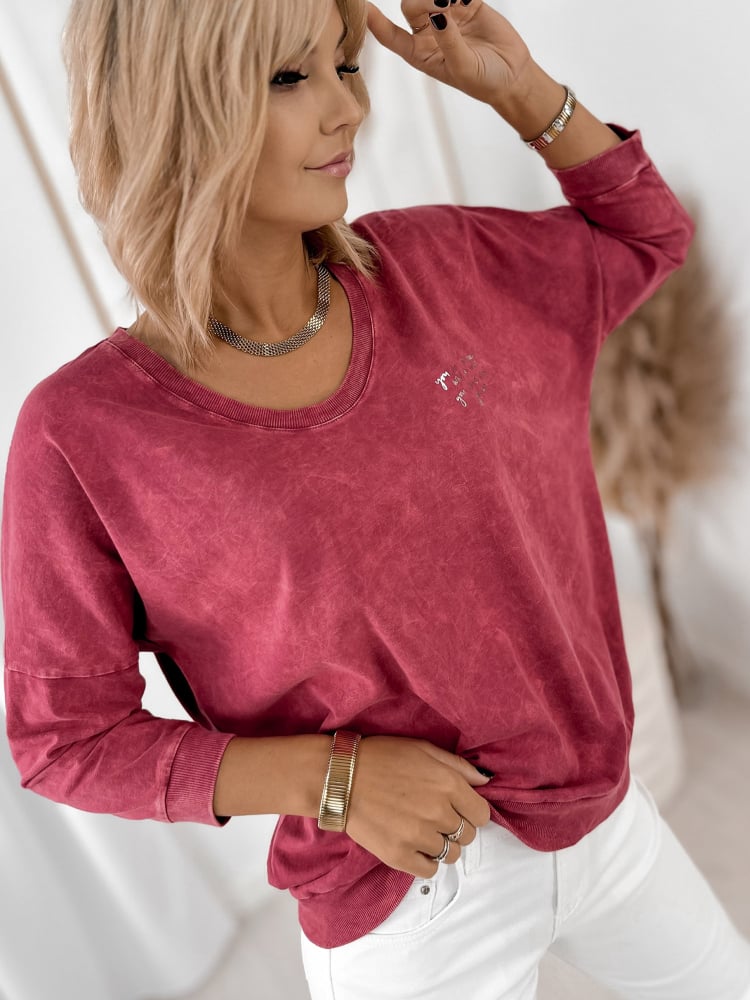 BLUZKA ZERLINA MALINOWA BLUZKA ZERLINA MALINOWA