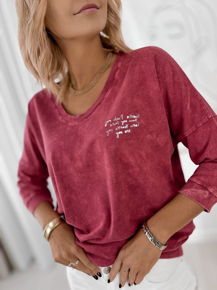 BLUZKA ZERLINA MALINOWA BLUZKA ZERLINA MALINOWA