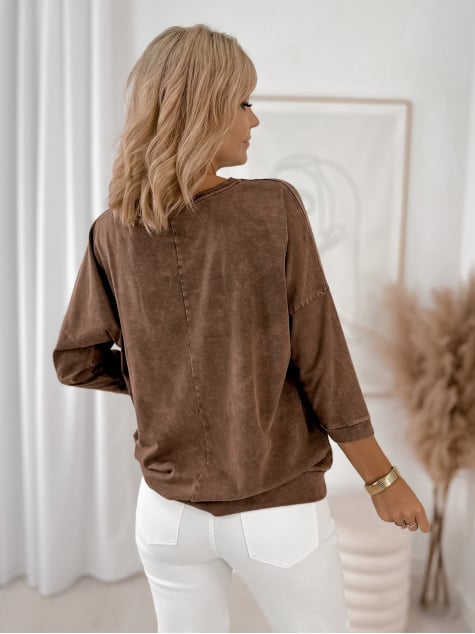 BLUZKA ZERLINA BRĄZOWA