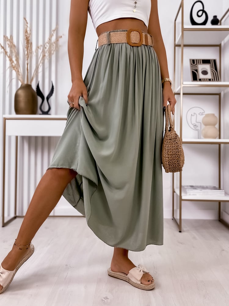 SPÓDNICA BELLEVUE KHAKI