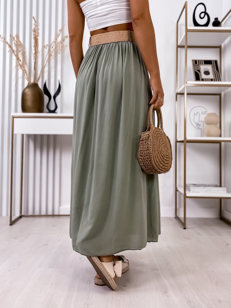 SPÓDNICA BELLEVUE KHAKI