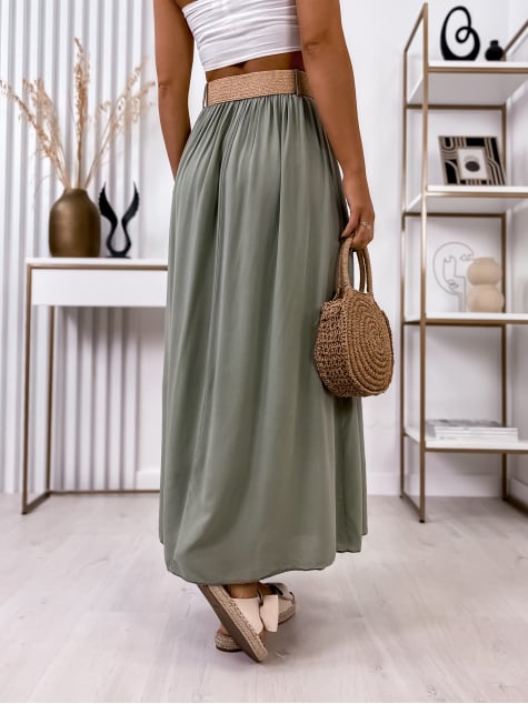 SPÓDNICA BELLEVUE KHAKI