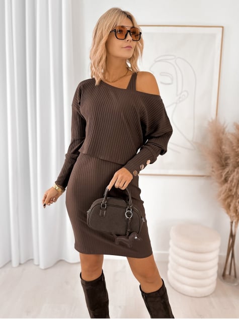 KOMPLET MANDERLEY BRĄZOWY