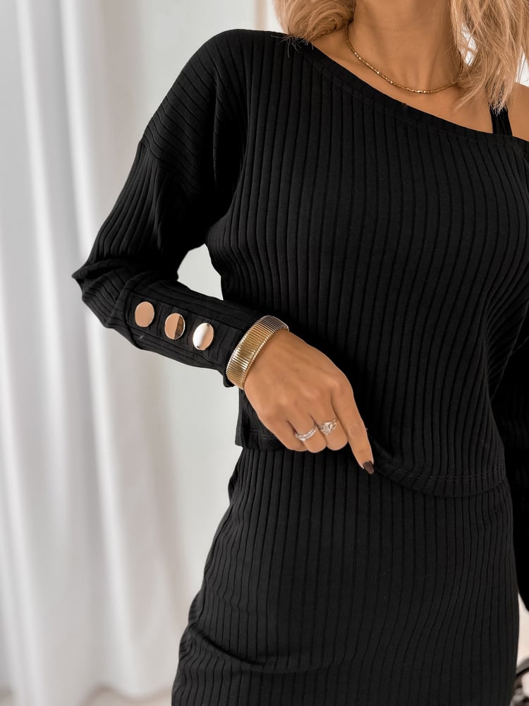 KOMPLET MANDERLEY CZARNY