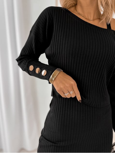 KOMPLET MANDERLEY CZARNY