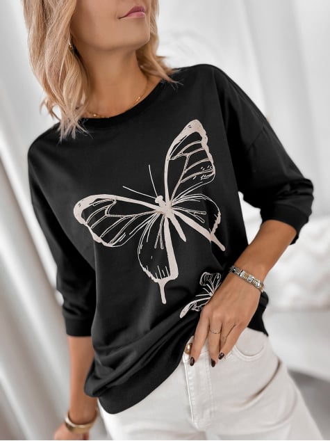 BLUZKA FIGARO CZARNA