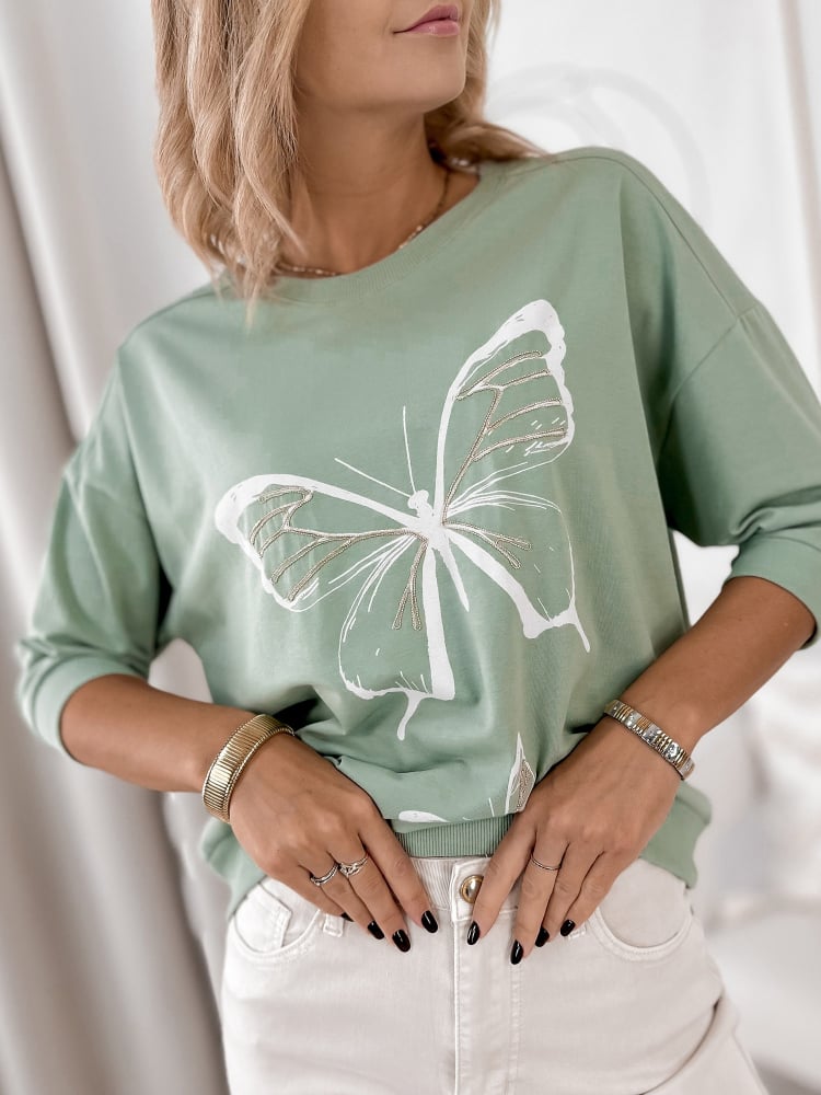 BLUZKA FIGARO MIĘTOWA