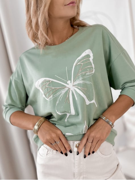 BLUZKA FIGARO MIĘTOWA