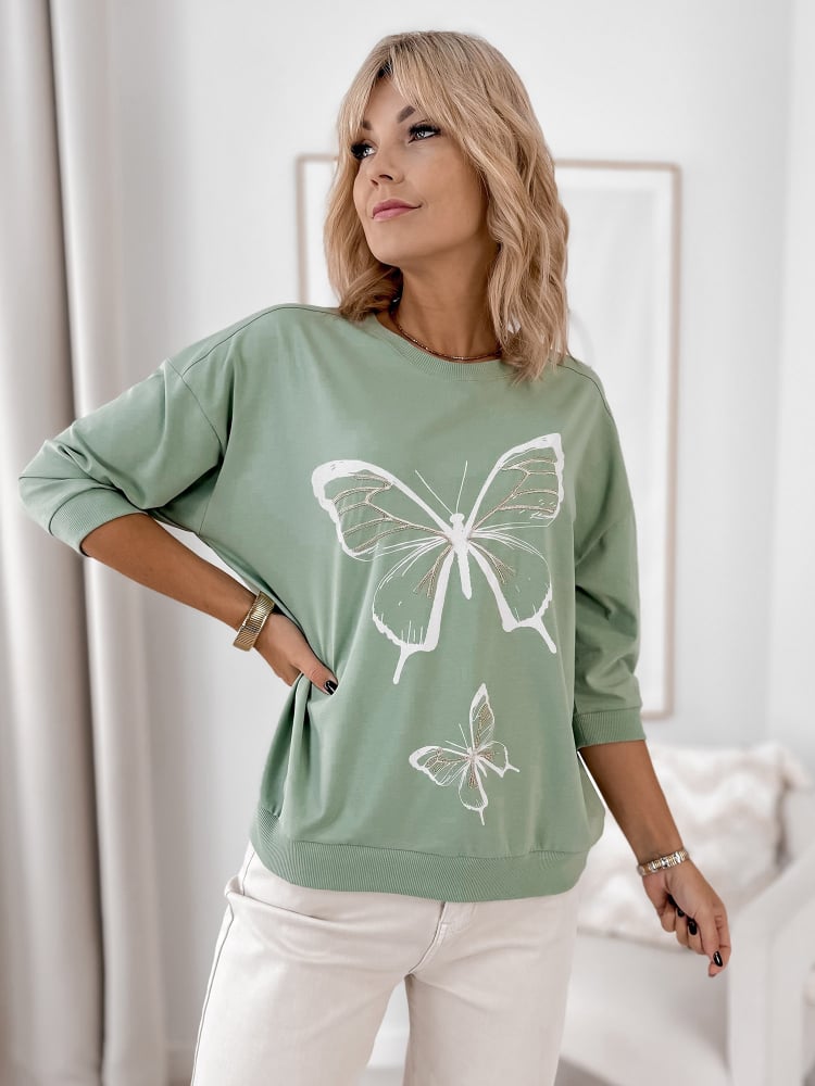 BLUZKA FIGARO MIĘTOWA