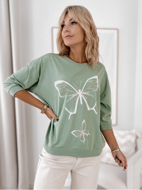 BLUZKA FIGARO MIĘTOWA