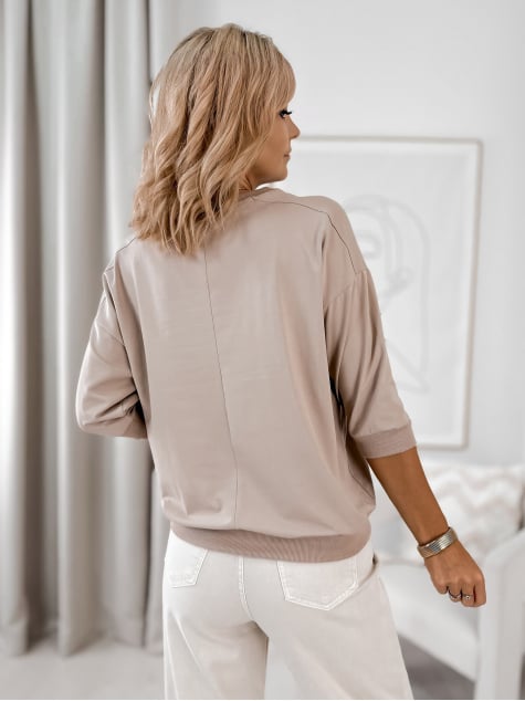 BLUZKA FIGARO BEŻOWA