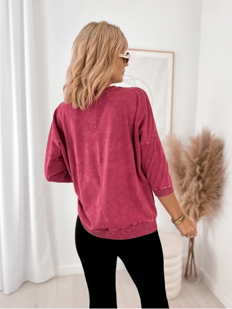 BLUZKA RIMINI MALINOWA