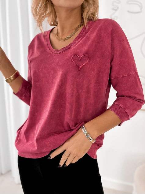 BLUZKA RIMINI MALINOWA