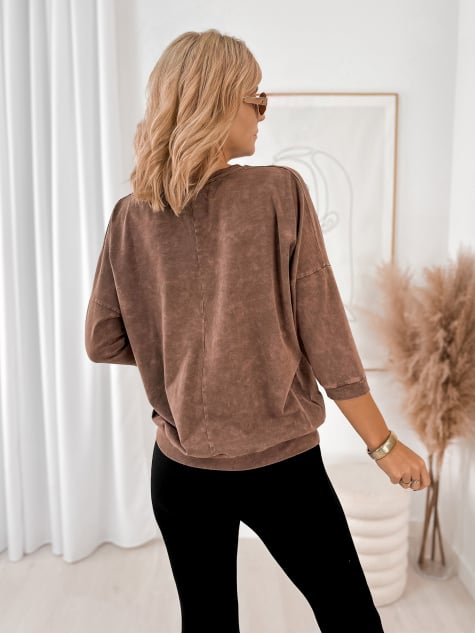 BLUZKA RIMINI BRĄZOWA