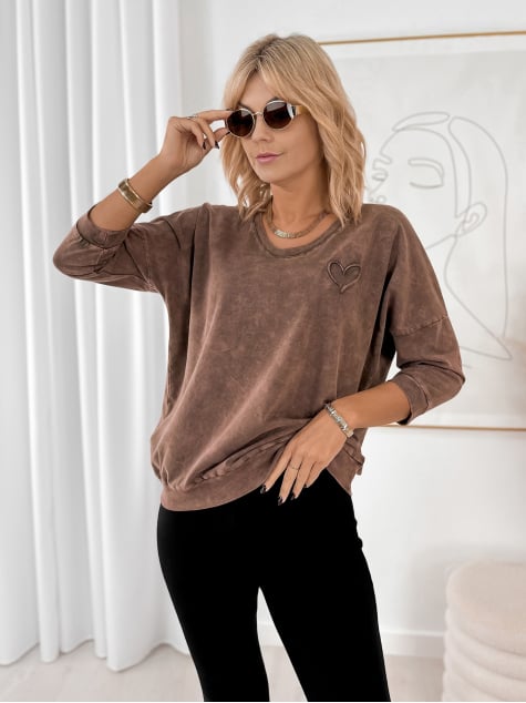 BLUZKA RIMINI BRĄZOWA
