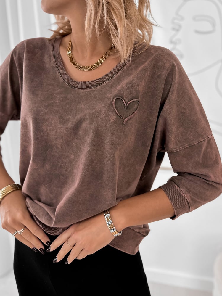 BLUZKA RIMINI BRĄZOWA BLUZKA RIMINI BRĄZOWA