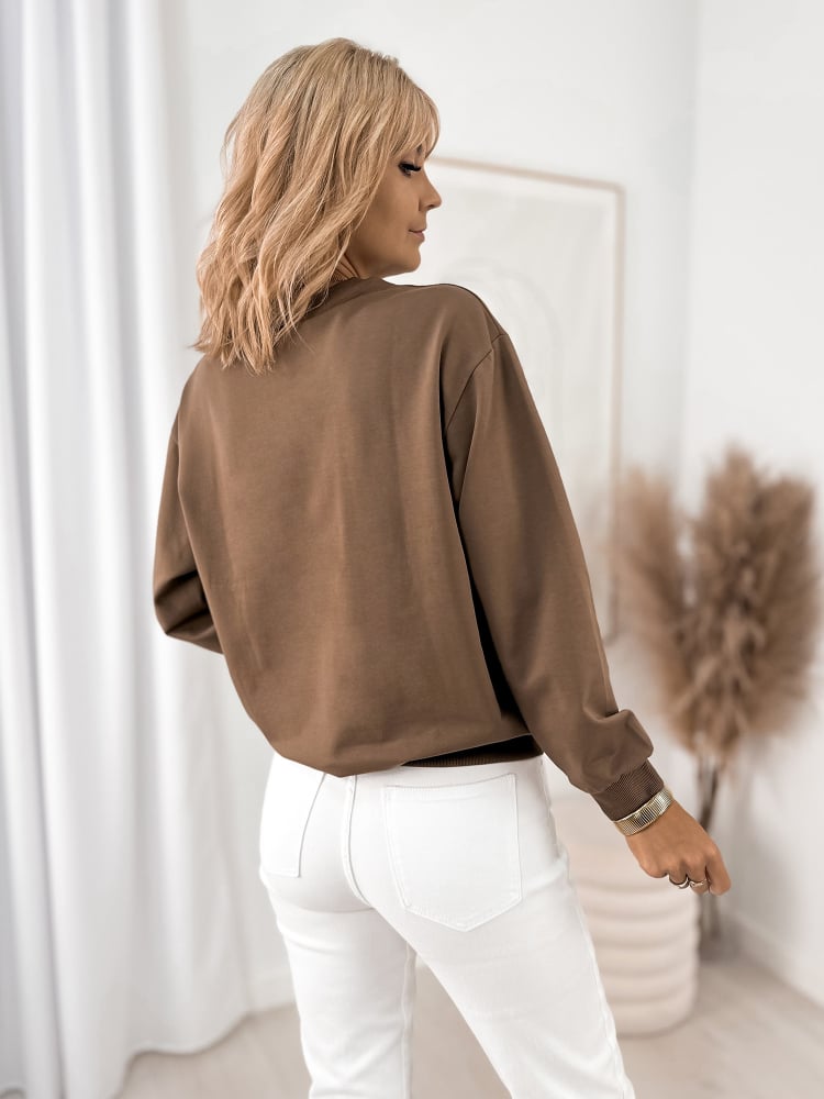 BLUZA RENZO BRĄZOWA BLUZA RENZO BRĄZOWA