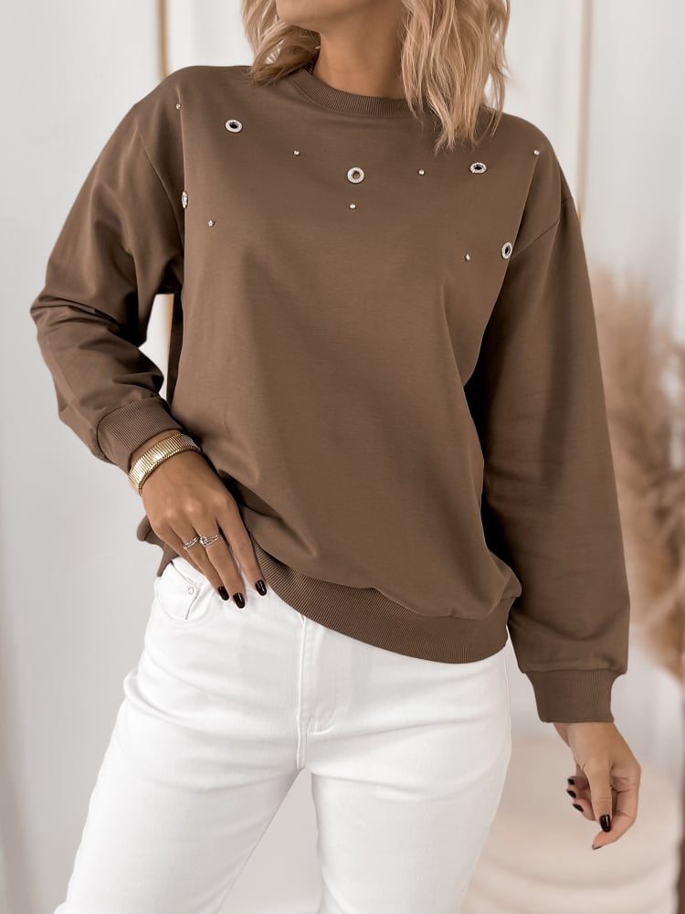 BLUZA RENZO BRĄZOWA BLUZA RENZO BRĄZOWA