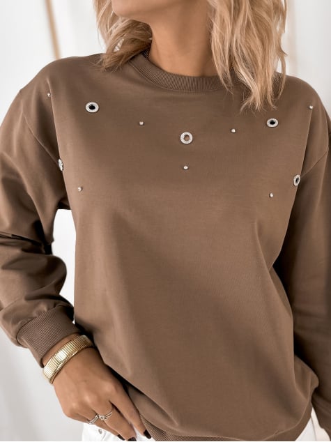 BLUZA RENZO BRĄZOWA