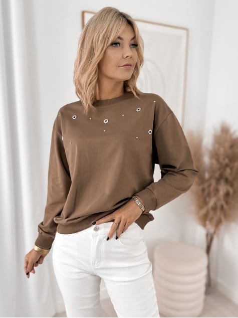 BLUZA RENZO BRĄZOWA