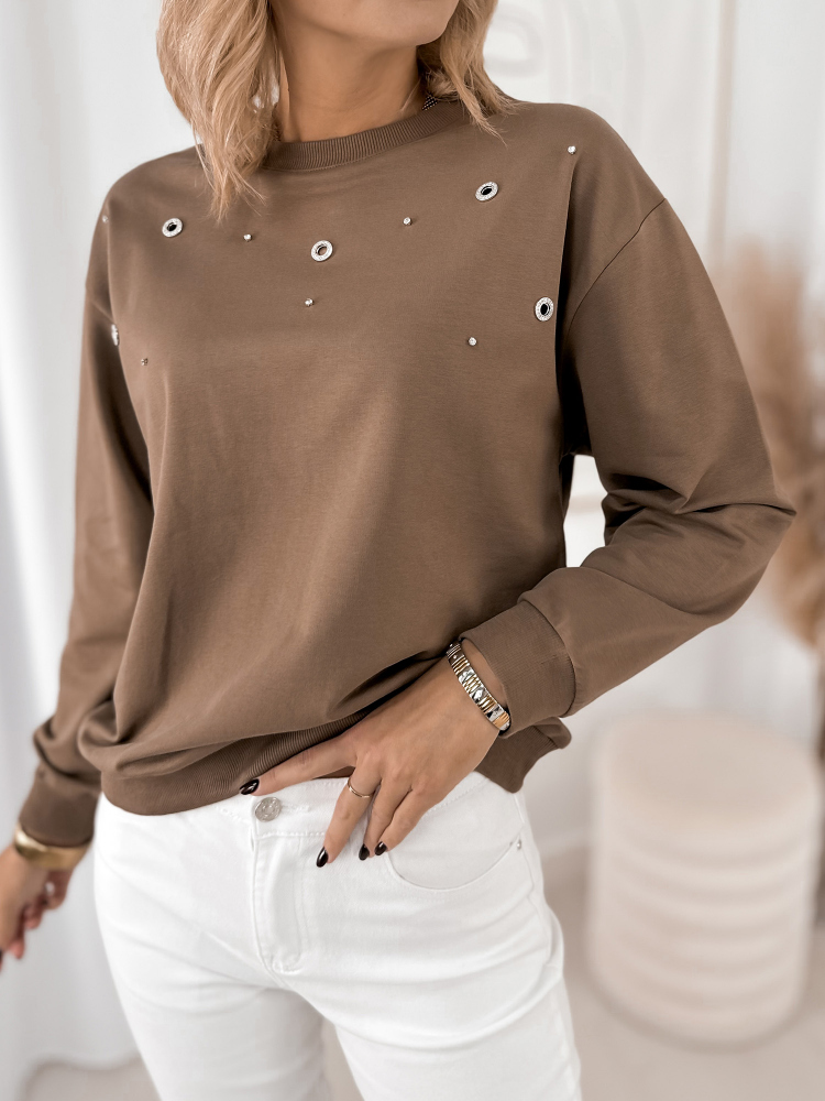 BLUZA RENZO BRĄZOWA BLUZA RENZO BRĄZOWA