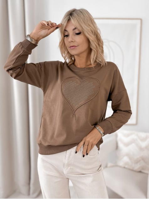 BLUZA OTTAVIA BRĄZOWA