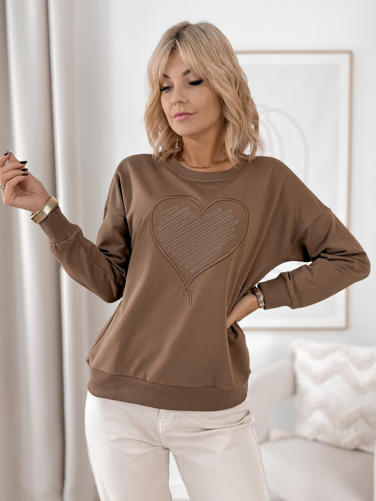 BLUZA OTTAVIA BRĄZOWA BLUZA OTTAVIA BRĄZOWA