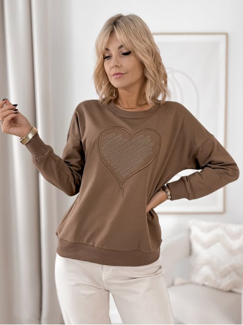 BLUZA OTTAVIA BRĄZOWA