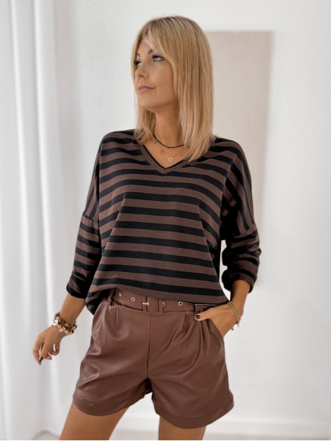 BLUZKA ROSITA BRĄZOWA