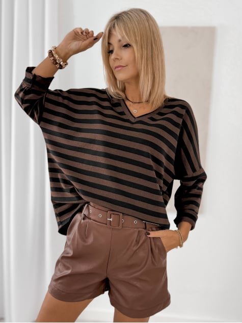 BLUZKA ROSITA BRĄZOWA
