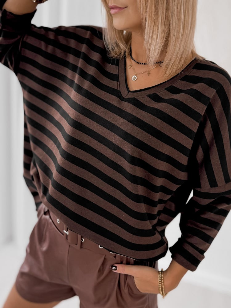 BLUZKA ROSITA BRĄZOWA