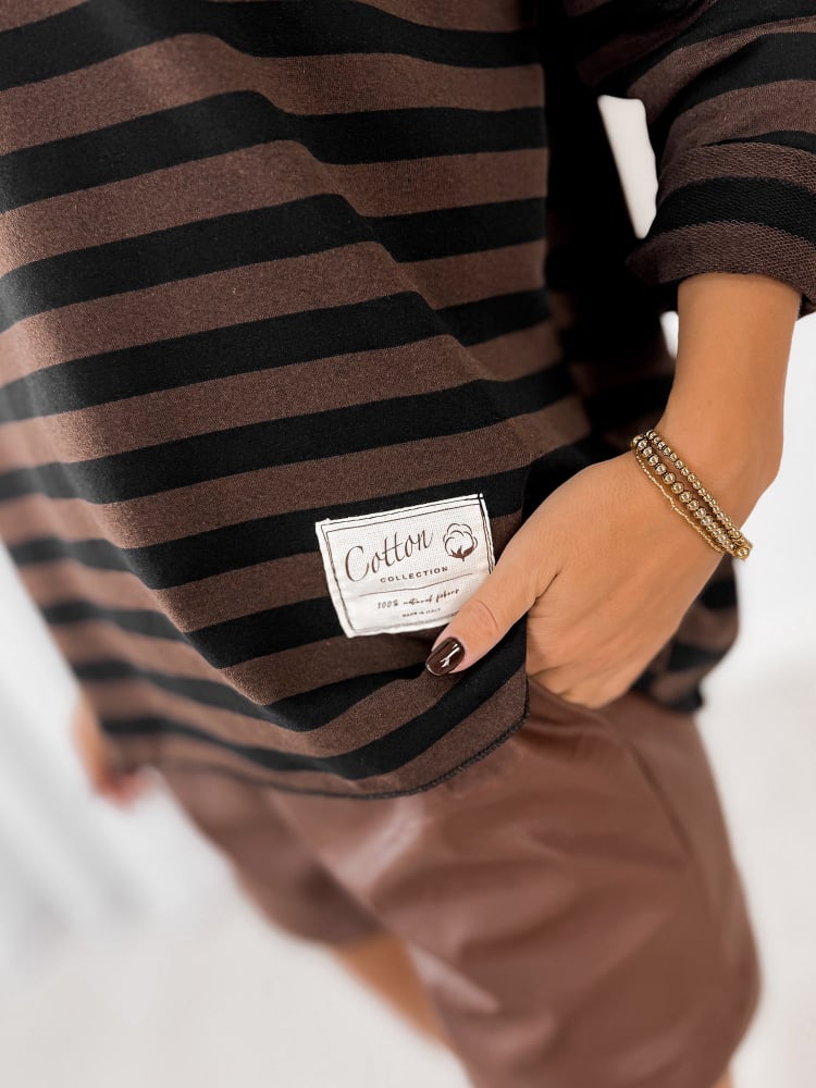 BLUZKA ROSITA BRĄZOWA