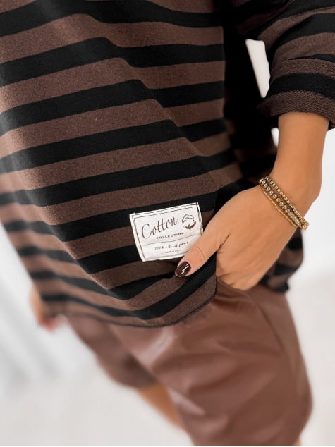 BLUZKA ROSITA BRĄZOWA