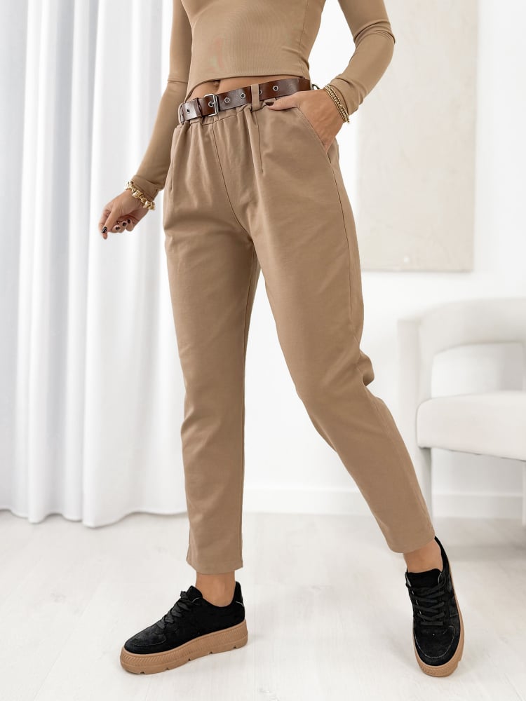 SPODNIE SANGRE KARMELOWE