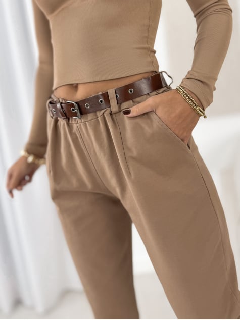 SPODNIE SANGRE KARMELOWE