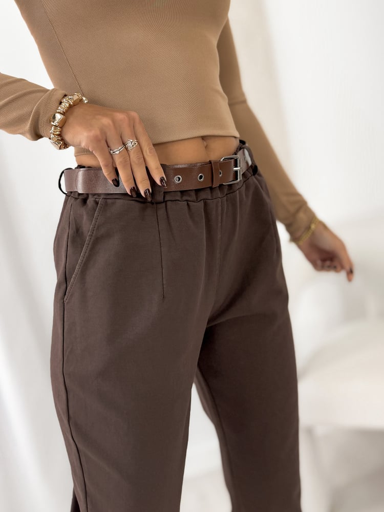 SPODNIE SANGRE BRĄZOWE