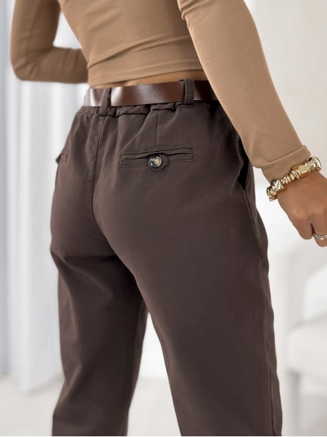 SPODNIE SANGRE BRĄZOWE