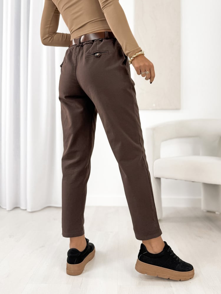 SPODNIE SANGRE BRĄZOWE