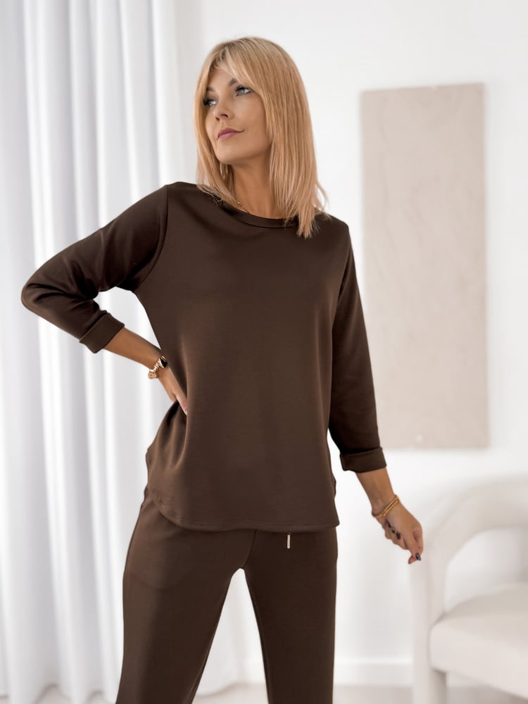 KOMPLET TRYZO CIEMNOBRĄZOWY