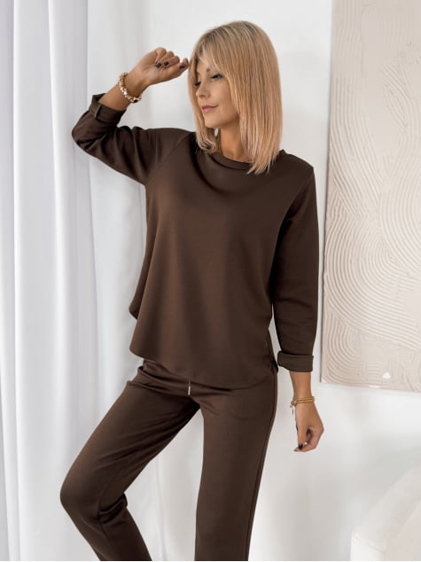 KOMPLET TRYZO CIEMNOBRĄZOWY