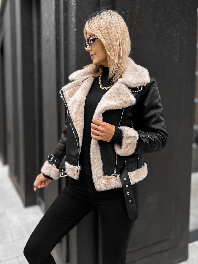 KURTKA KOŻUSZEK ESTRELLA CZARNA