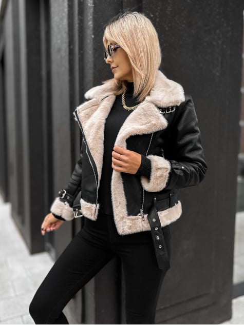 KURTKA KOŻUSZEK ESTRELLA CZARNA