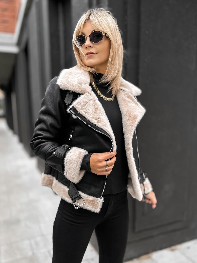 KURTKA KOŻUSZEK ESTRELLA CZARNA