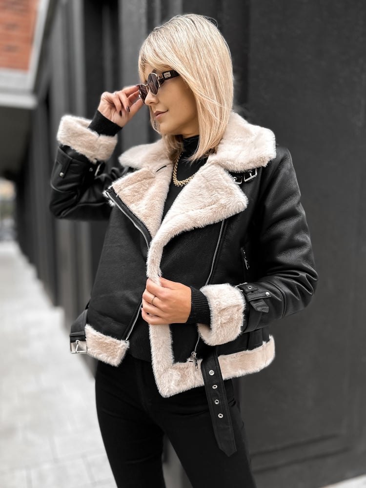 KURTKA KOŻUSZEK ESTRELLA CZARNA