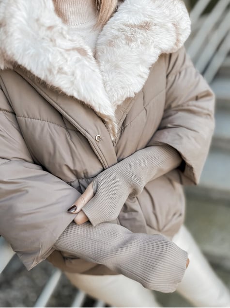 KURTKA GRANADA CIEMNOBEŻOWA