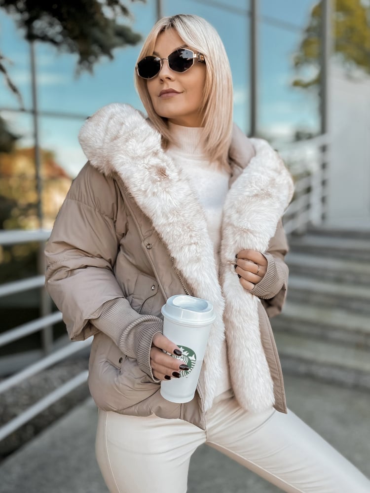 KURTKA GRANADA CIEMNOBEŻOWA