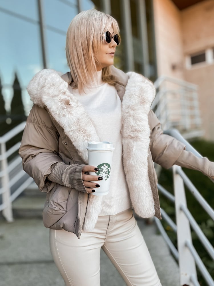 KURTKA GRANADA CIEMNOBEŻOWA