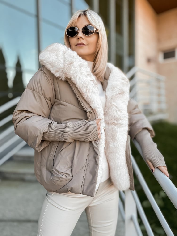 KURTKA GRANADA CIEMNOBEŻOWA